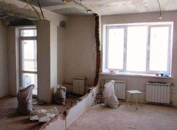 Демонтаж стен, перегородок, полов, фундаментов в Москве фото 3