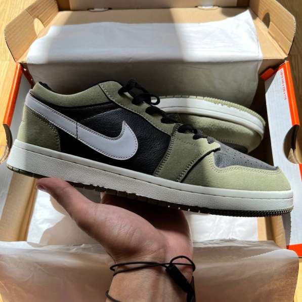 Кроссовки Nike Air Jordan 1 low green Возможен ТОРГ в Москве