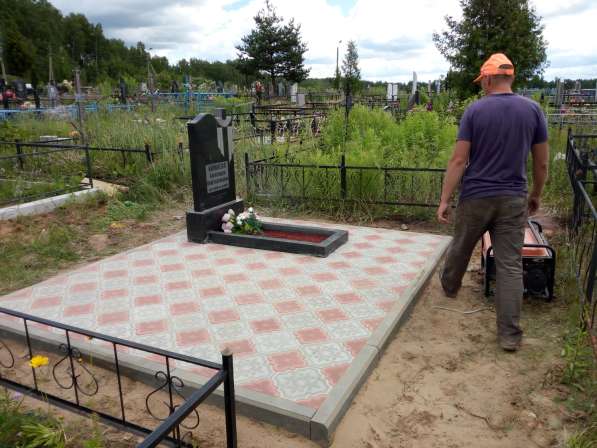 Благоустройство мест захоронений в фото 8