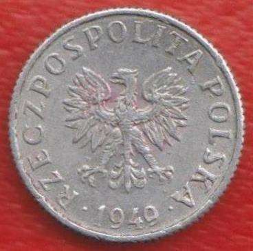 Польша 1 грош 1949 г в Орле
