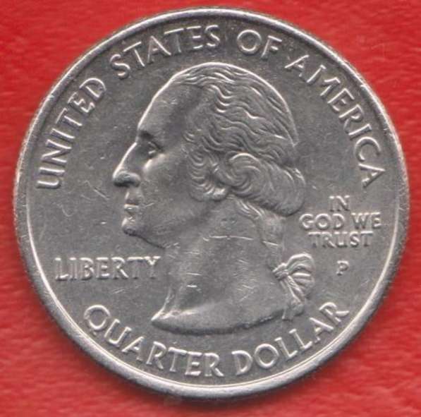 США 25 центов 2001 г. квотер штат Северная Каролина знак P в Орле