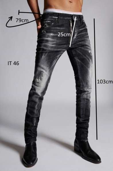 Dsquared2 мужские джинсы ''slim fit'' IT 46 / W 30 новые в фото 3