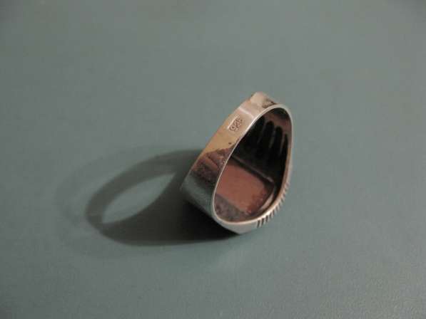 Перстень с авантюрином (серебро 925 пробы) в фото 6