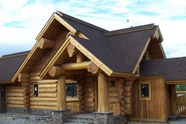 Строительство деревянных домов под ключ из дикого бревна в 