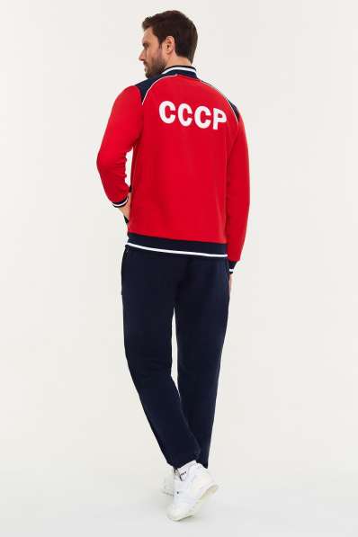 Спортивный костюм СССР красный, флисовый, теплый (46-62) в Москве