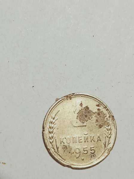 Брак монеты 1 коп 1955 года