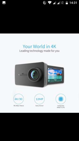 YI 4K Action Camera в фото 4