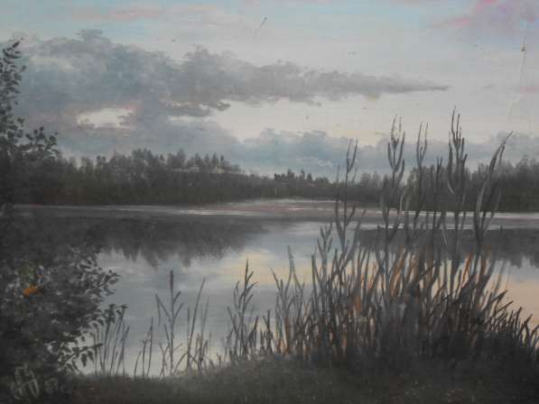 Продам картину художника А. Зайцева Закат на реке