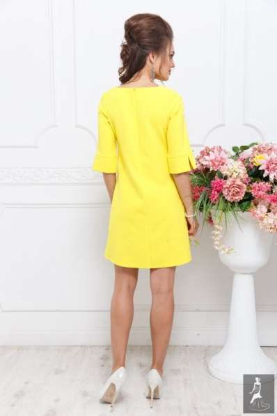Желтое платье 44-46 размеров бренд Leleya в Москве