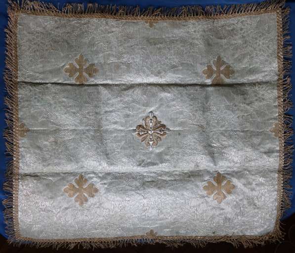 Старинный евхаристический воздух шитый серебром и золотом в Санкт-Петербурге фото 3
