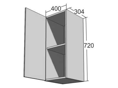 Навесной шкаф ШВ-40 Жемчуг в Новосибирске