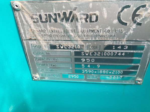 Мини-погрузчики SUNWARD SWL3210 в наличии Челябинск в Сургуте фото 6