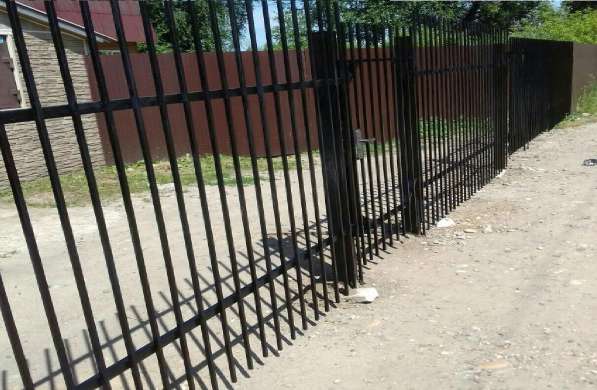 Забор секционный металлический арочный в Краснодаре фото 13