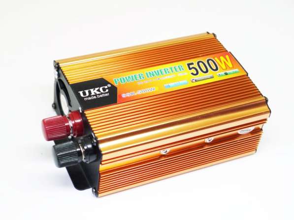 Инвертор UKC 500W 24V Преобразователь тока AC/DC Gold в фото 5
