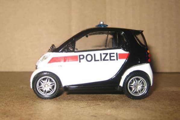 Полицейские машины мира №45 SMART CITY COUPE,полиция австрии в Липецке фото 4