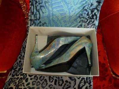 Модельные туфли небесно-голубого цвета La Emi, Made in Italy размер 40 в Москве фото 4