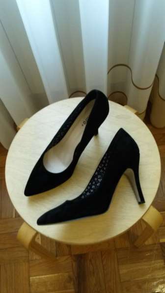 Туфли замшевые, чёрного цвета в Санкт-Петербурге