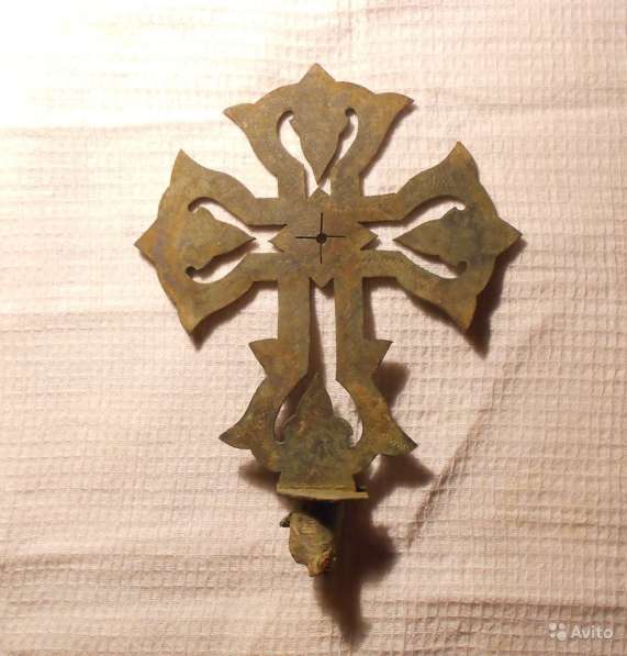 Бронзовый старинный крест в Смоленске фото 3