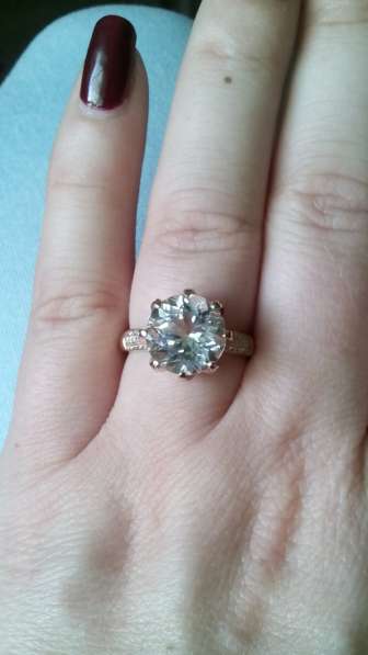 Супер кольцо золото бриллиант большой топаз 4.5 кт в Калининграде фото 5