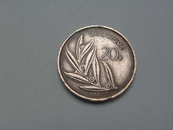 Монета 20 Франков 1980 год Бельгия