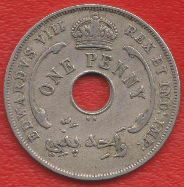 Британская Западная Африка 1 пенни 1936 г. KN Эдуард VIII
