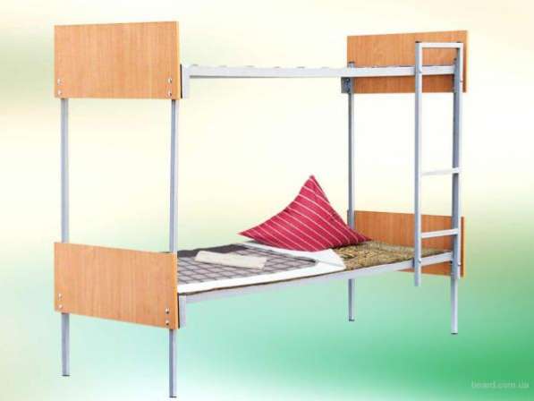 Металлические кровати с ДСП спинками для лагерей, кровати для домов отдыха, для пансионатов, кровати дешево в Москве фото 7