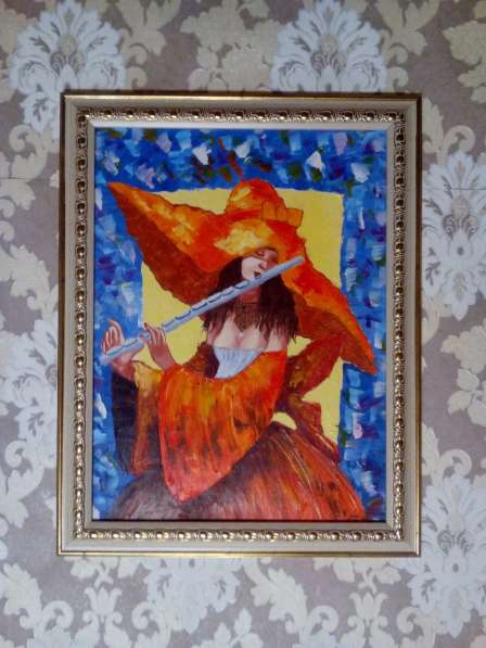 Картина Муза (дама в шляпе с флейтой)живопись масло мастихин в Москве фото 5