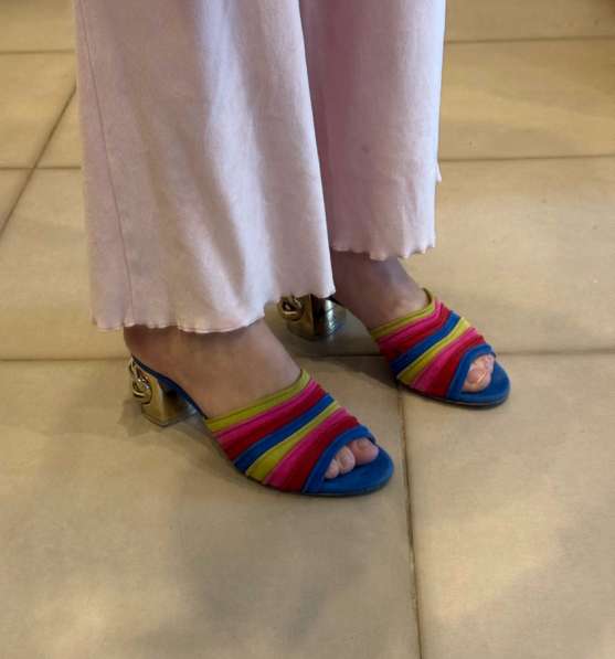 Мюли замшевые