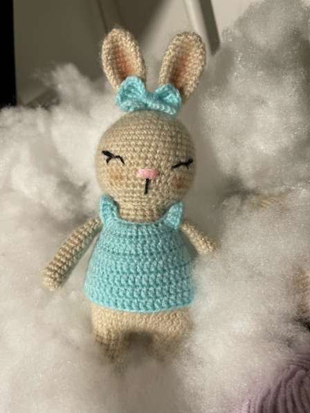 Зайка в ладошку, ручная работа