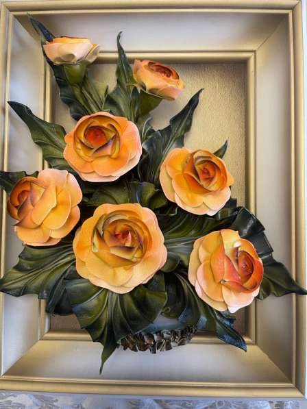 Картина из натуральной кожи