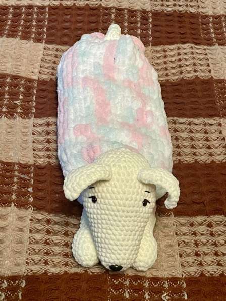 Вязаная крючком плюшевая пижамница