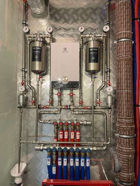 Узел ввода, замена сантехники, отопление