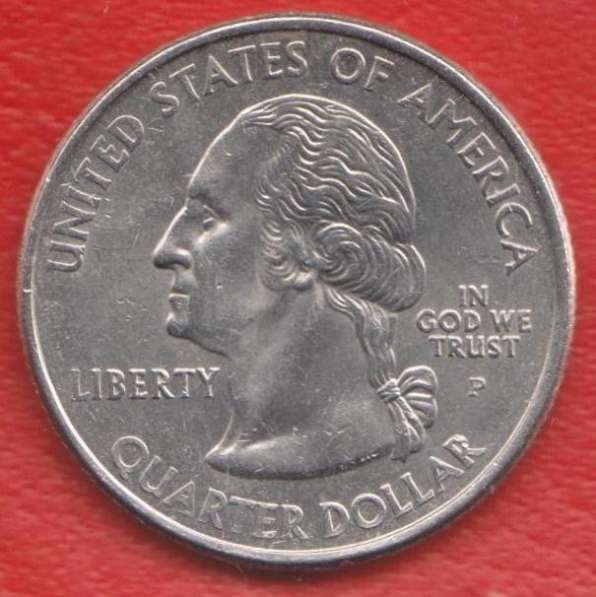США 25 центов 2001 г. квотер штат Вермонт знак мондвора P в Орле