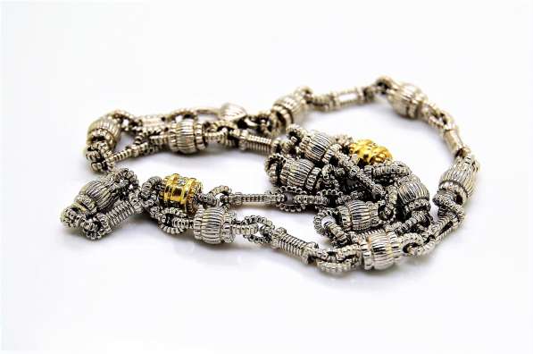 Ожерелье Judith Ripka с бриллиантами. Серебро и золото 18k в Москве фото 8