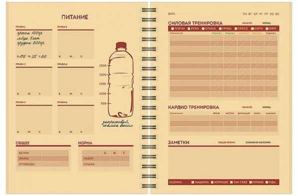 Фитнес-ежедневники оптом и в розницу в Тюмени фото 3