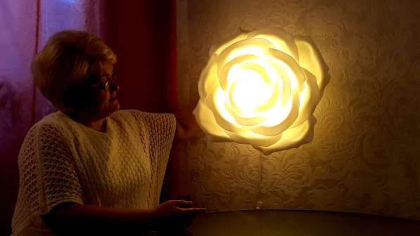 Светильник "Роза" из изолона в Краснодаре в Краснодаре фото 3