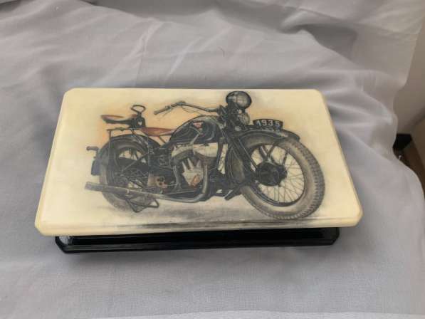 Шкатулка-купюрница "Ретро мотоцикл.1935"