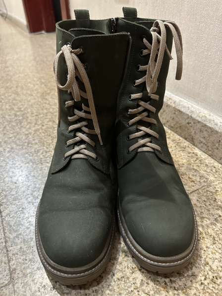 Ботинки женские зеленые (зима-осень) 41 размер в фото 4