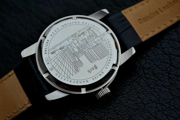 Роскошные часы Gevril Swiss Made, сапфир, застежка-бабочка в Рязани фото 7
