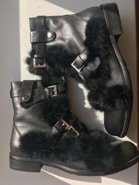 Ботинки сапоги новые размер 43 зима кожа мужские чёрные мех в Москве фото 13