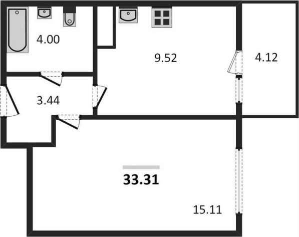 Продам однокомнатную квартиру в Волгоград.Жилая площадь 33,31 кв.м.Этаж 12. в Волгограде фото 3