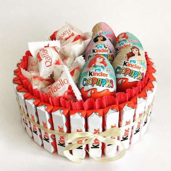 Букеты из конфет, тортики из киндеров. На любые мероприятия в Ростове-на-Дону фото 8