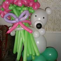 Гелевые шары, цветы из шаров, оформления праздников, в Красноярске