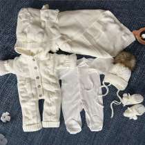 Вязаный, теплый комплект на выписку 7 в 1, в Саранске