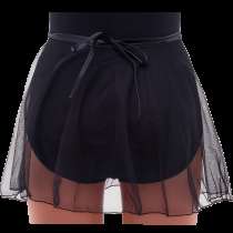Юбка на завязке 261, полиамид, сетка, черная, р. 36-38, в Сочи