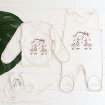 Комплект для новорожденных Жираф хлопок, в Казани