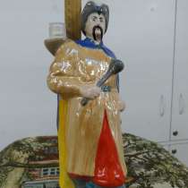 Фарфоровый штоф графин Казак, Украинец. Полонский фарфор, в Москве