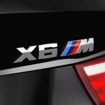 Шильдик X6M на багажник BMW X6, в Москве