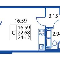 Продается квартира студия, ЖК, в Санкт-Петербурге