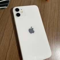 11 айфон белого цвета, без ремонта и трещин, в Альметьевске